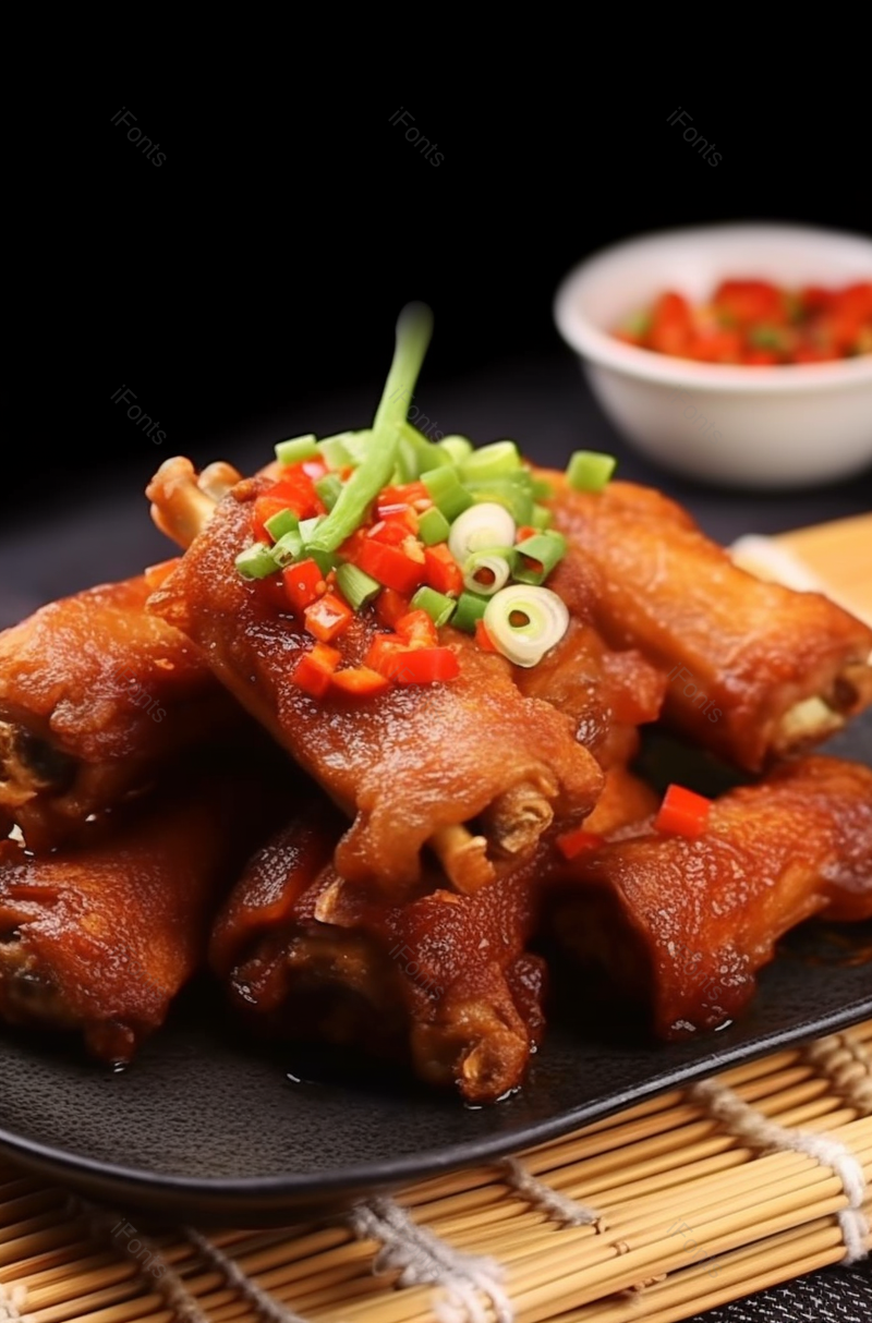油炸香辣猪排美食,高清,摄影图,摄影图片,图片大全,摄影图免费下载